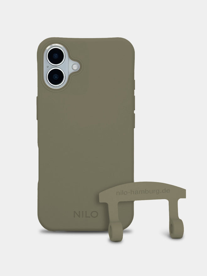 Olive Handyhülle IPhone 17 - 2 in 1 Case Handyhülle zum Umhängen