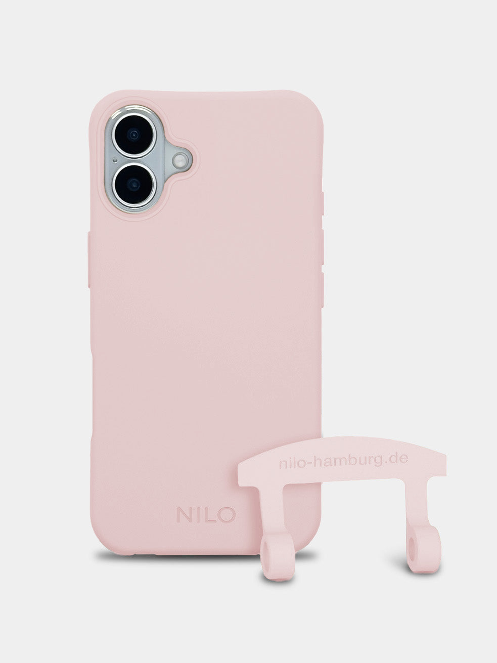 Rosa Handyhülle IPhone 17 - 2 in 1 Case Handyhülle zum Umhängen