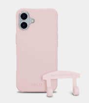 Rosa Handyhülle IPhone 17 - 2 in 1 Case Handyhülle zum Umhängen