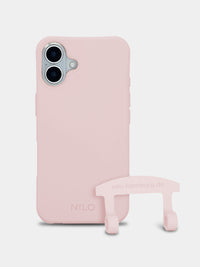 Rosa Handyhülle IPhone 17 - 2 in 1 Case Handyhülle zum Umhängen