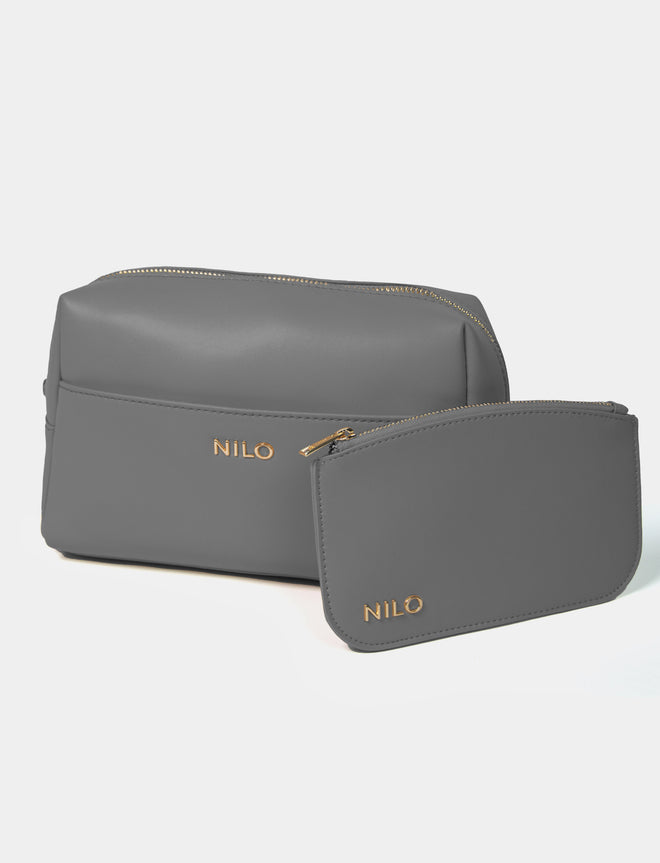 Kulturtasche mit Zusatztasche