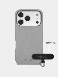 Light Grey Alcantara (Silber) - MagSafe Handyhülle IPhone 17 Pro
