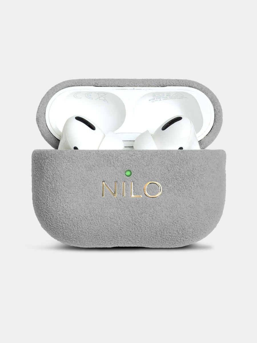 Light Grey AirPods Pro Case - Alcantara Hülle