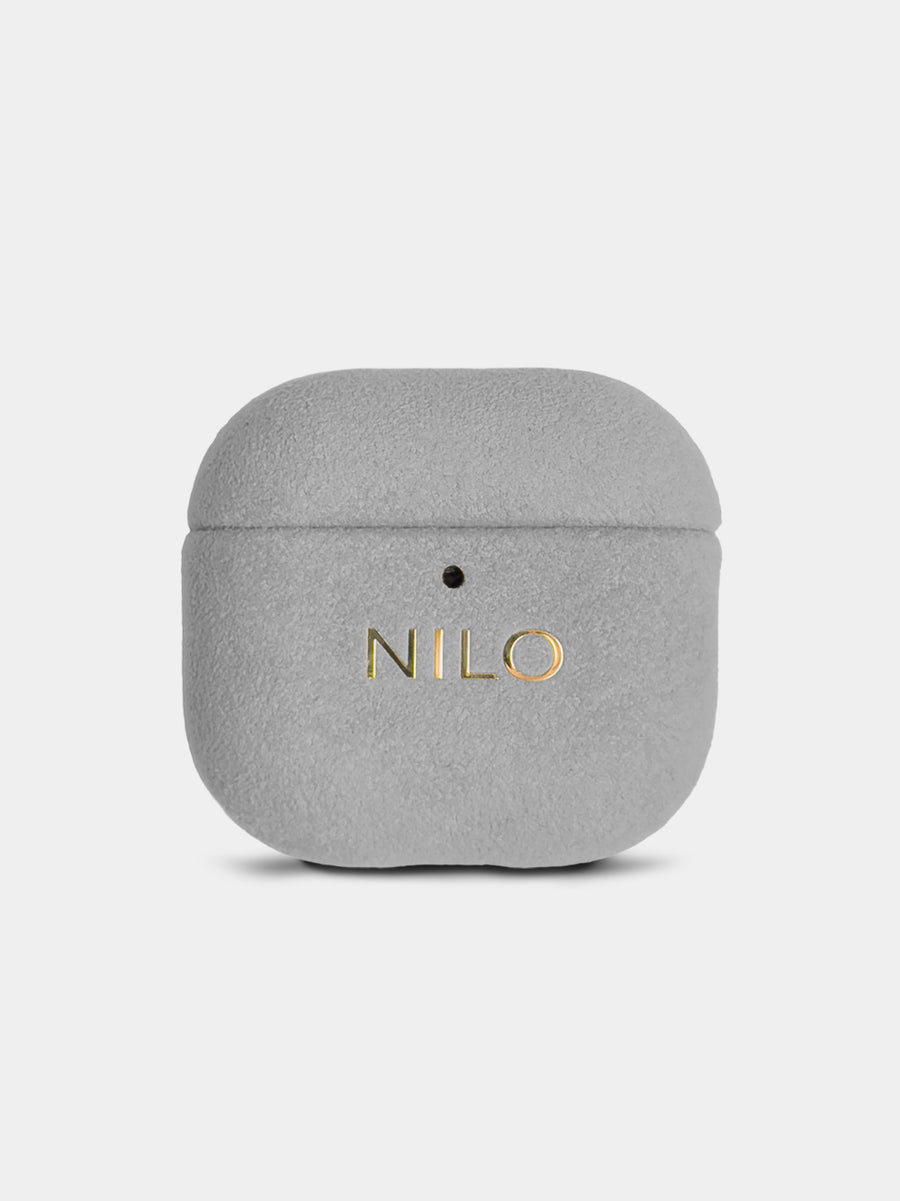 Light Grey AirPods 4 Case - Alcantara Hülle (2. Generation)