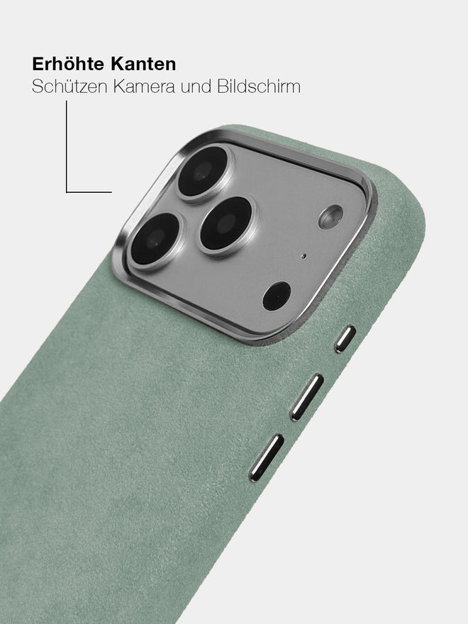 Lime Alcantara (Silber) - MagSafe Handyhülle IPhone 17 Pro