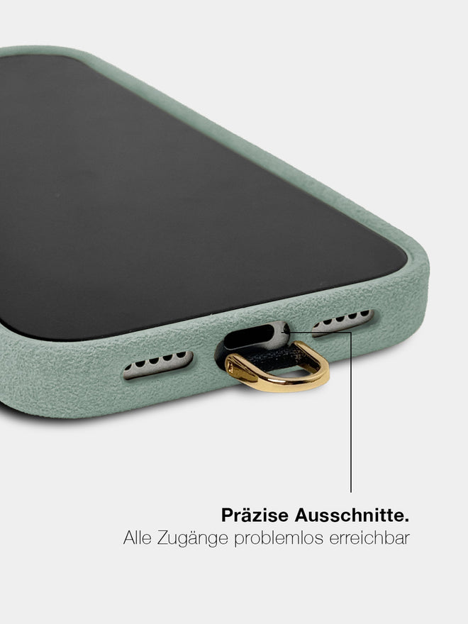 Lime Alcantara (Gold) - MagSafe Handyhülle IPhone 17