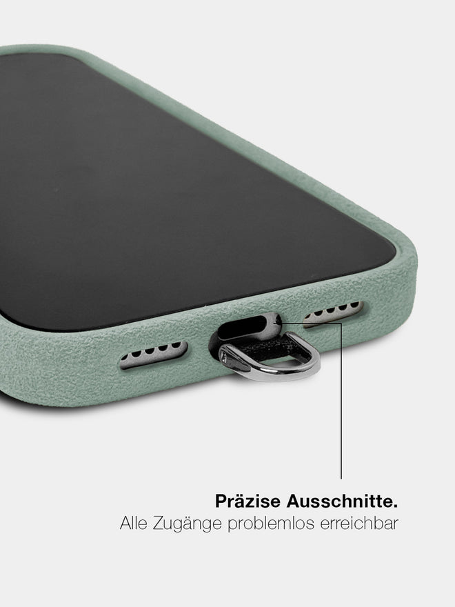 Lime Alcantara (Silber) - MagSafe Handyhülle IPhone 17