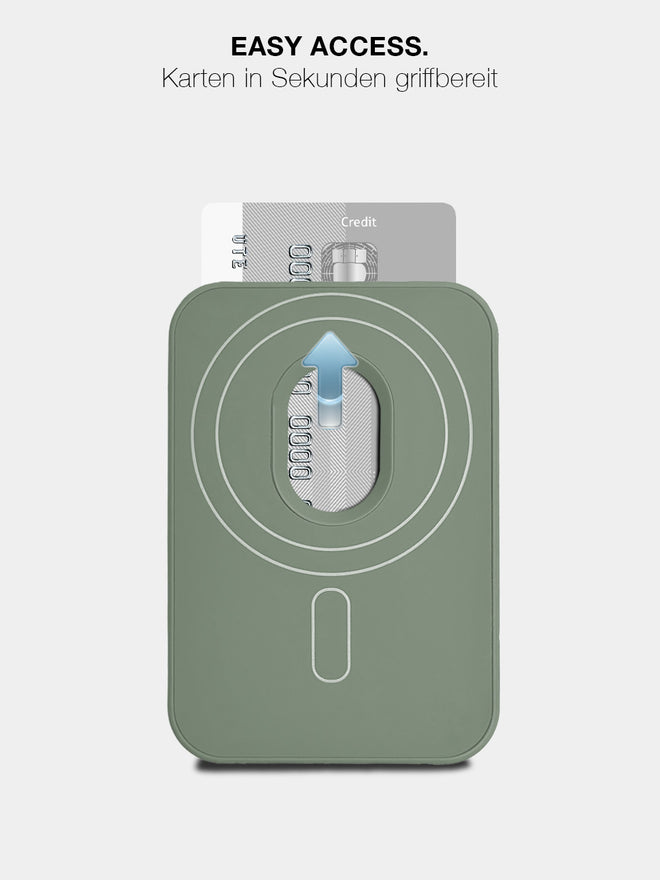 Lake Green MagSafe Wallet - Silicone Kartenhalter