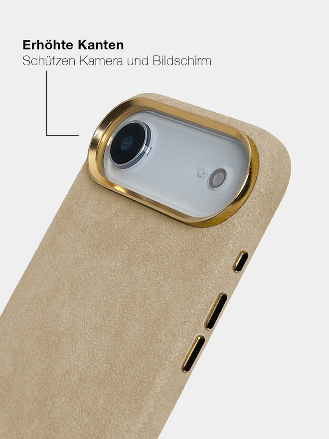 Nude Alcantara (Gold) - MagSafe Handyhülle IPhone 17 Air