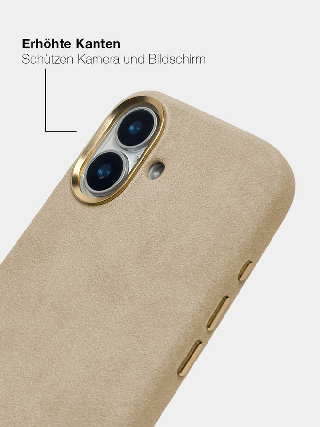 Nude Alcantara (Gold) - MagSafe Handyhülle IPhone 17