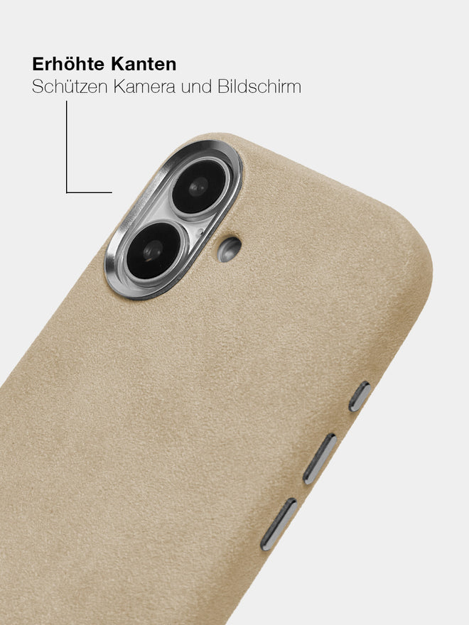 Nude Alcantara (Silber) - MagSafe Handyhülle IPhone 17