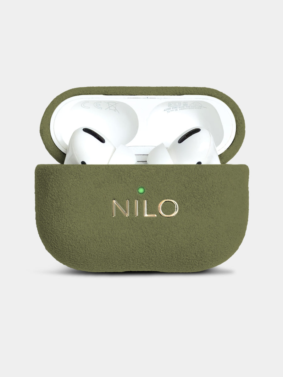 Olive AirPods Pro 2 Case - Alcantara Hülle