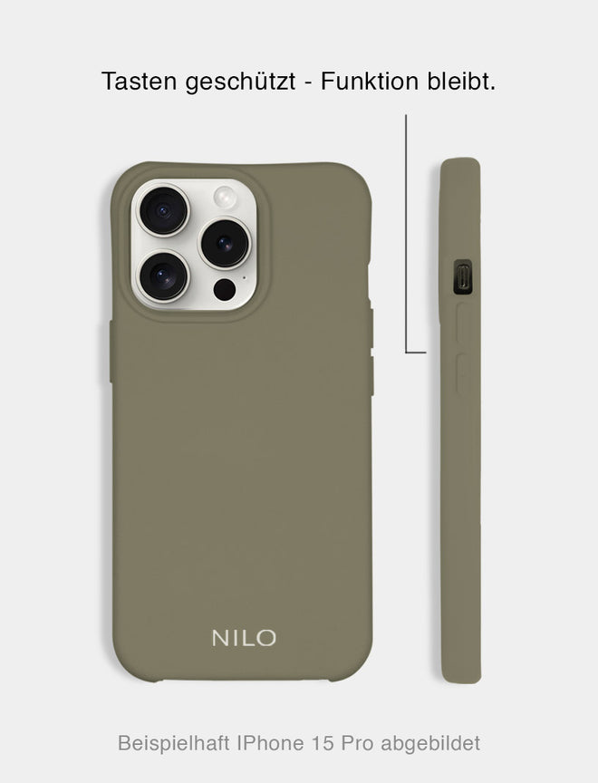 Olive Handyhülle - Seitenansicht