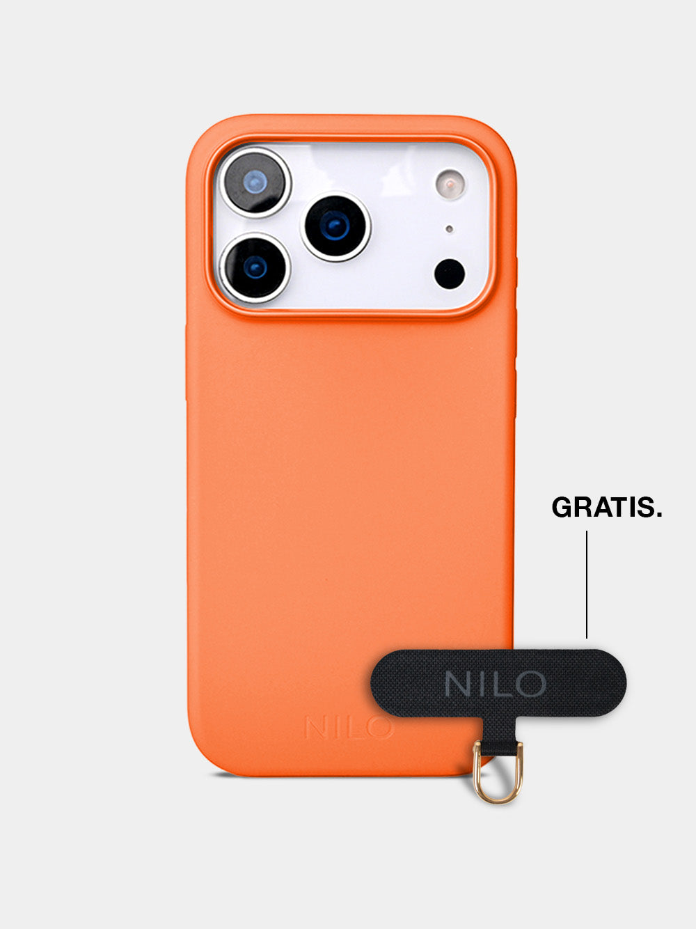 Orange Silicone - MagSafe Handyhülle IPhone 17 Pro (Gold)