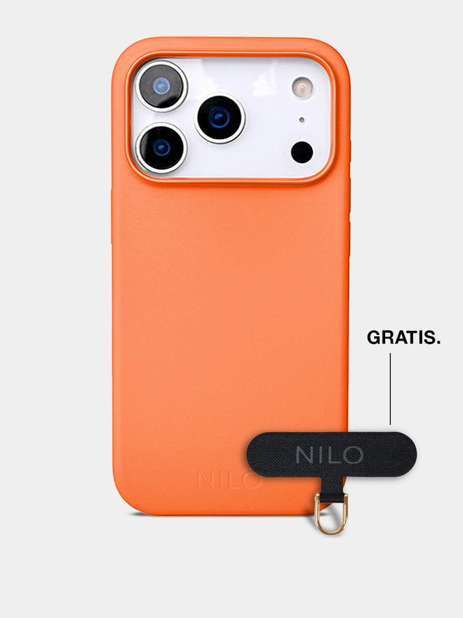 Orange Silicone - MagSafe Handyhülle IPhone 17 Pro Max (Gold)