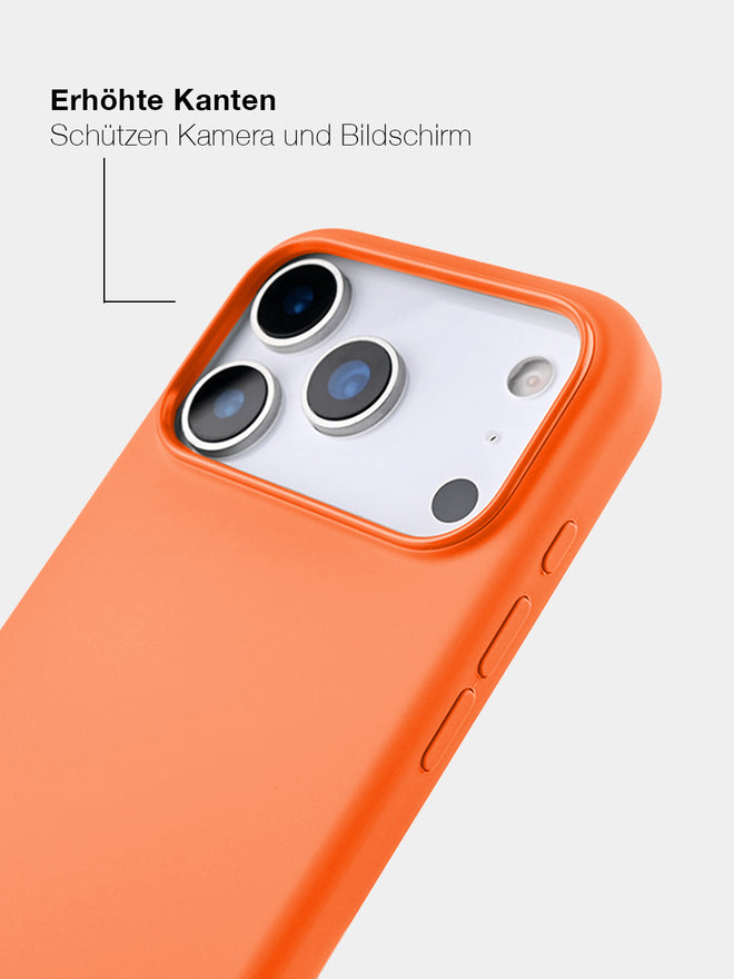 Orange Silicone - MagSafe Handyhülle IPhone 17 Pro Max (Gold)