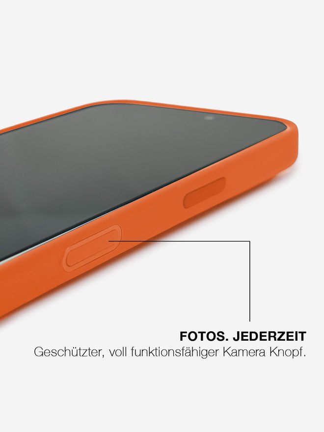 Orange Silicone - MagSafe Handyhülle IPhone 17 Pro Max (Gold)