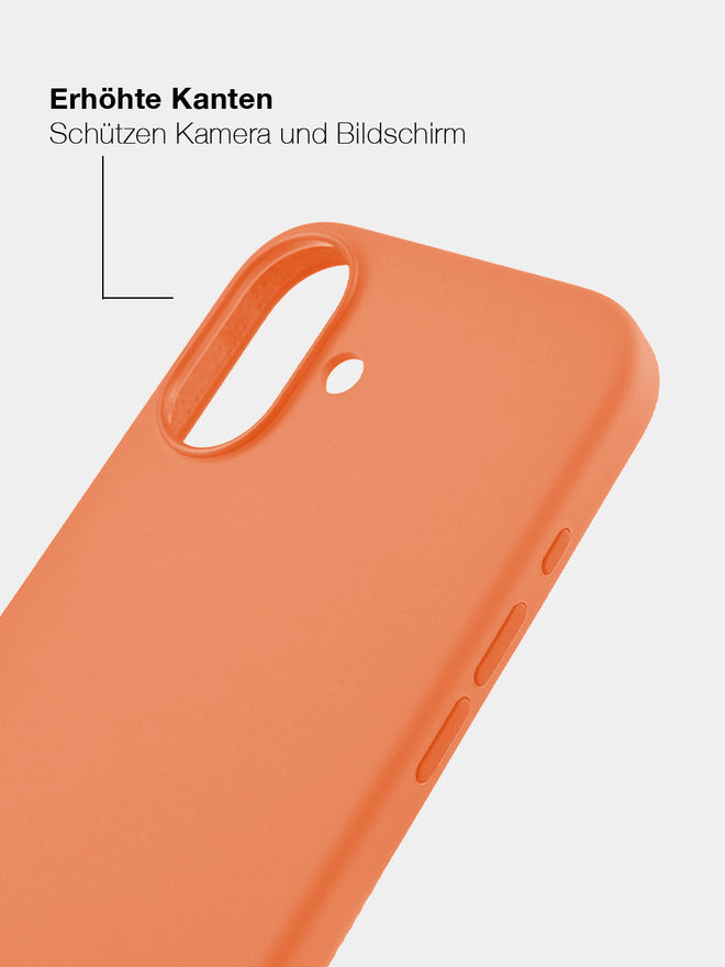 Orange Silicone - MagSafe Handyhülle IPhone 17 (Silber)