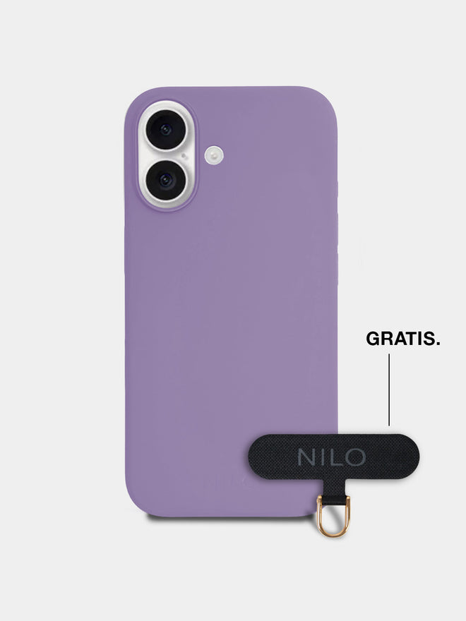 Periwinkle Silicone - MagSafe Handyhülle IPhone 16 (Gold)