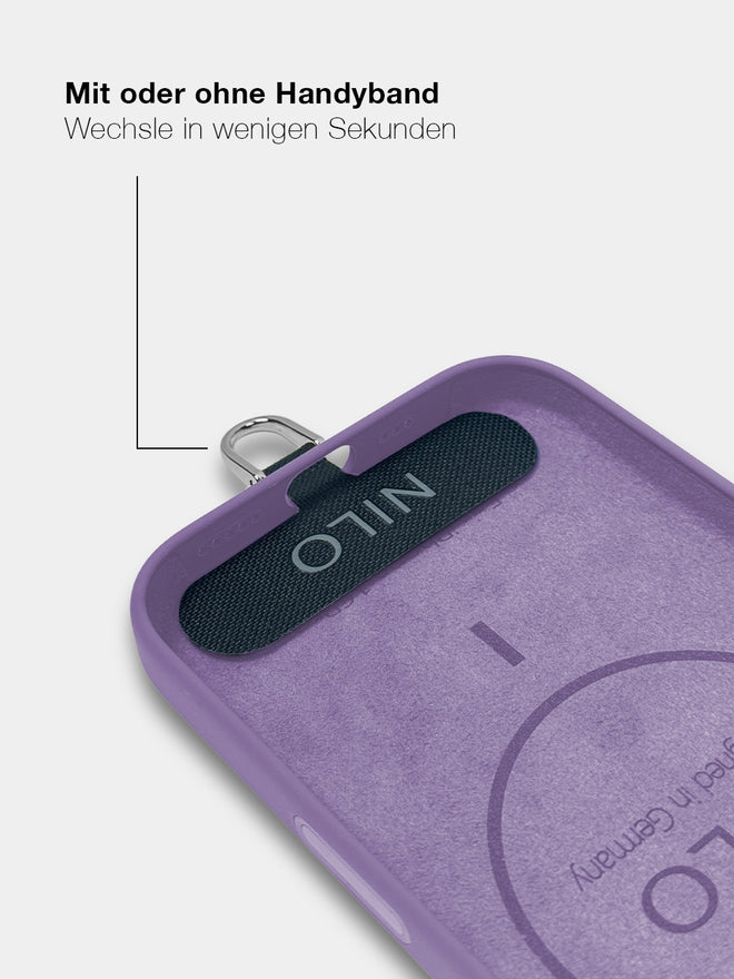 Periwinkle Silicone - MagSafe Handyhülle IPhone 16 Pro (Gold)