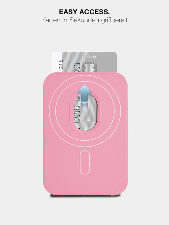 Pink MagSafe Wallet - Silicone Kartenhalter
