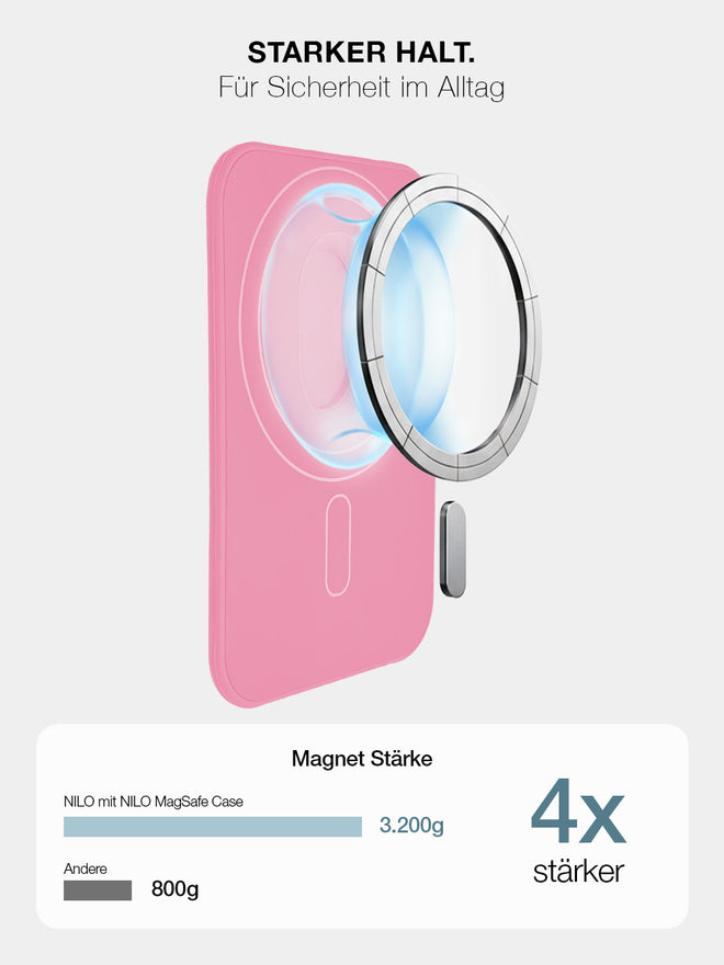 Pink MagSafe Wallet - Silicone Kartenhalter