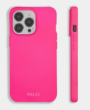 Pinke MagSafe Handyhülle Seitenansicht