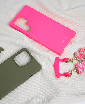 Pinke MagSafe Handyhülle mit Band