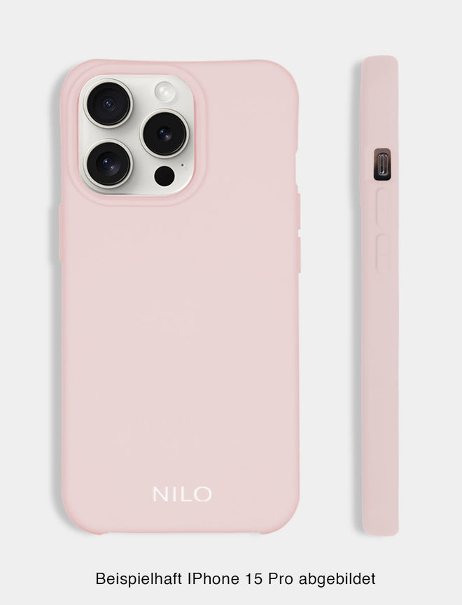 Rosa Handyhülle - Seitenansicht