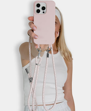 Rosa Handyhülle zum Umhängen