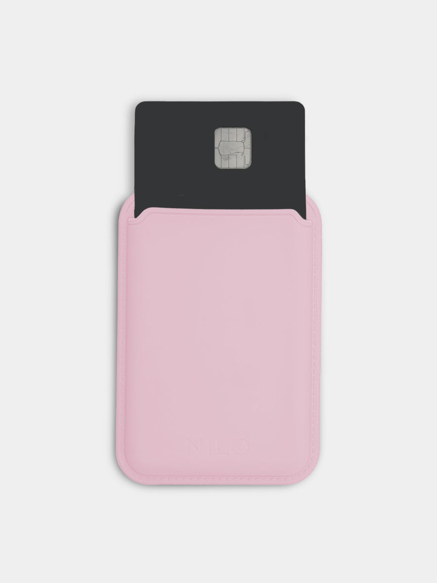Grey Pink MagSafe Wallet - Silicone Kartenhalter