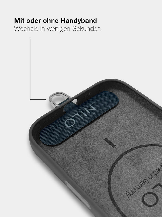 Stone Grey Silicone - MagSafe Handyhülle IPhone 16 Pro (Silber)