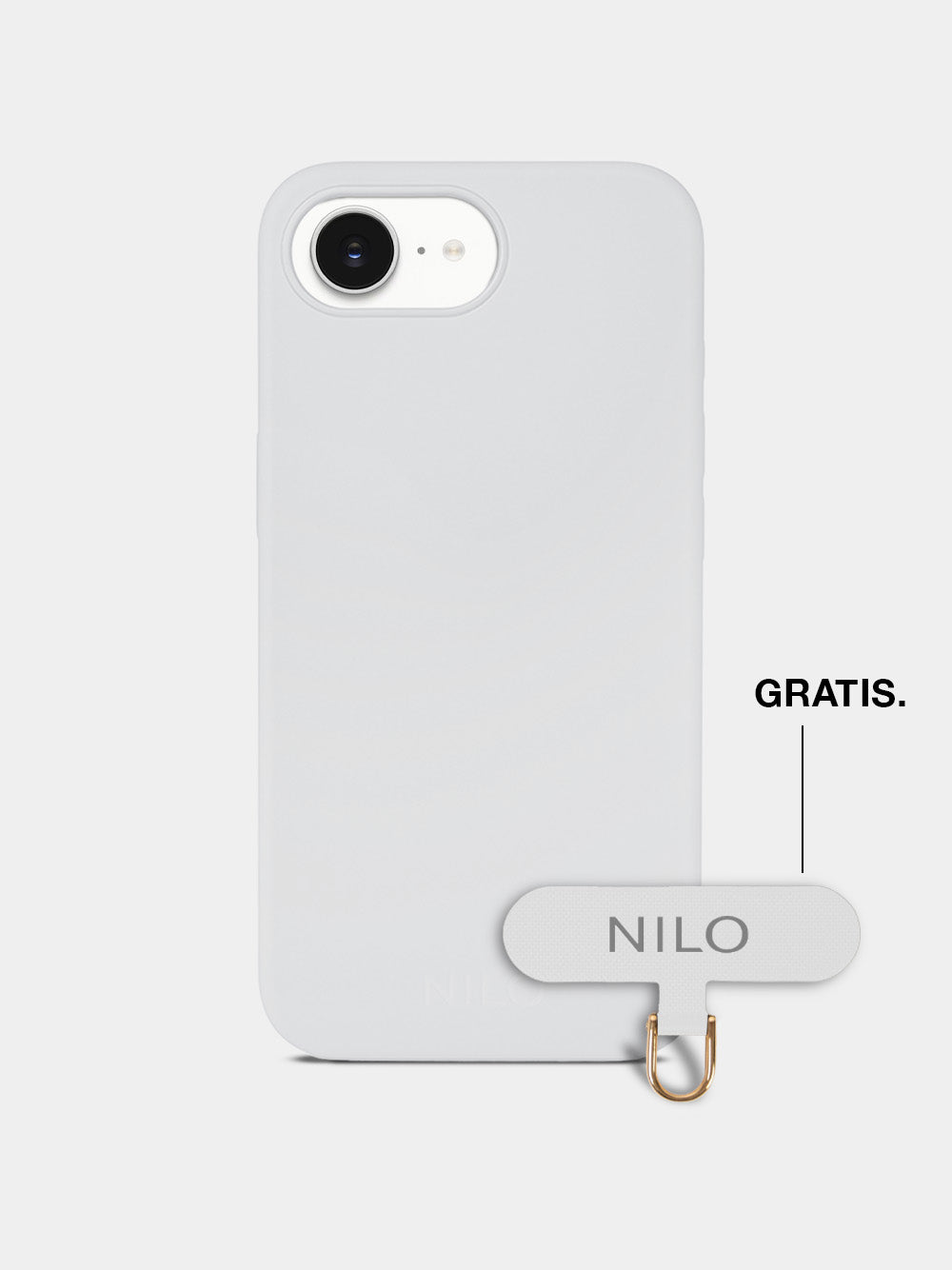 White Silicone - MagSafe Handyhülle IPhone 16e (Gold)