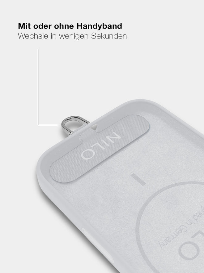 White Silicone - MagSafe Handyhülle IPhone 16e (Gold)