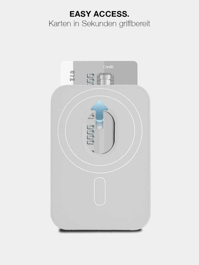 White MagSafe Wallet - Silicone Kartenhalter