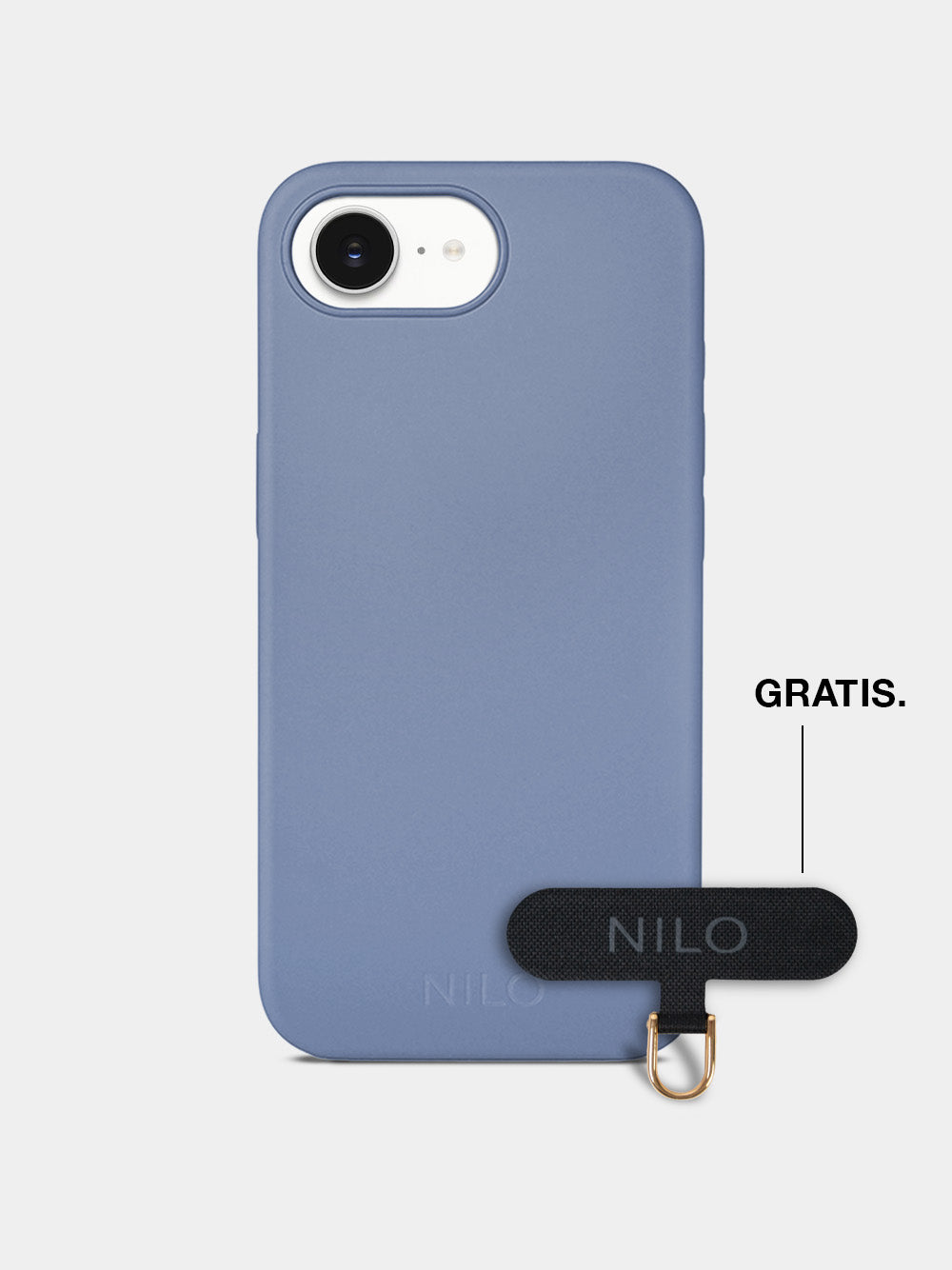 Winter Blue Silicone - MagSafe Handyhülle IPhone 16e (Gold)