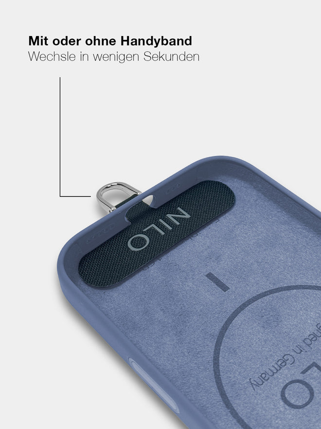 Winter Blue Silicone - MagSafe Handyhülle IPhone 16e (Silber)