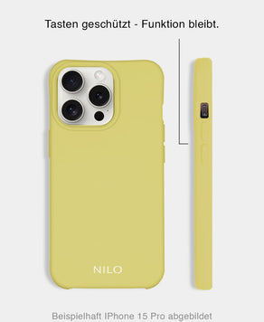 Gelbe Handyhülle - Seitenansicht