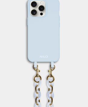 Flora Set - Blue (Hülle & Handykette)