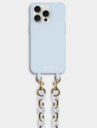 Flora Set - Blue (Hülle & Handykette)