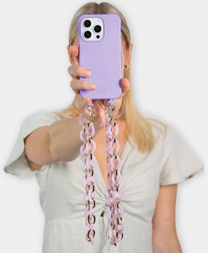 Flora Set - Lilac (Hülle & Handykette)