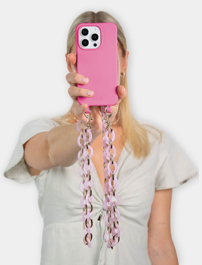 Pinke Handykette elegant