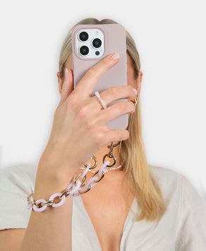 Flora Set - Rose (Hülle & Handykette)