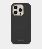 Gunmetal Alcantara (Gold) - MagSafe Handyhülle