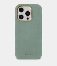 Lime Alcantara (Gold) - MagSafe Handyhülle