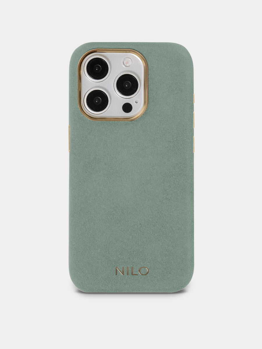 Lime Alcantara (Gold) - MagSafe Handyhülle