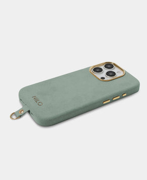 Lime Alcantara (Gold) - MagSafe Handyhülle