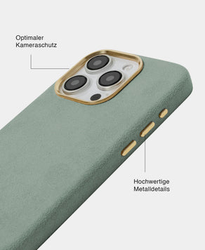 Lime Alcantara (Gold) - MagSafe Handyhülle