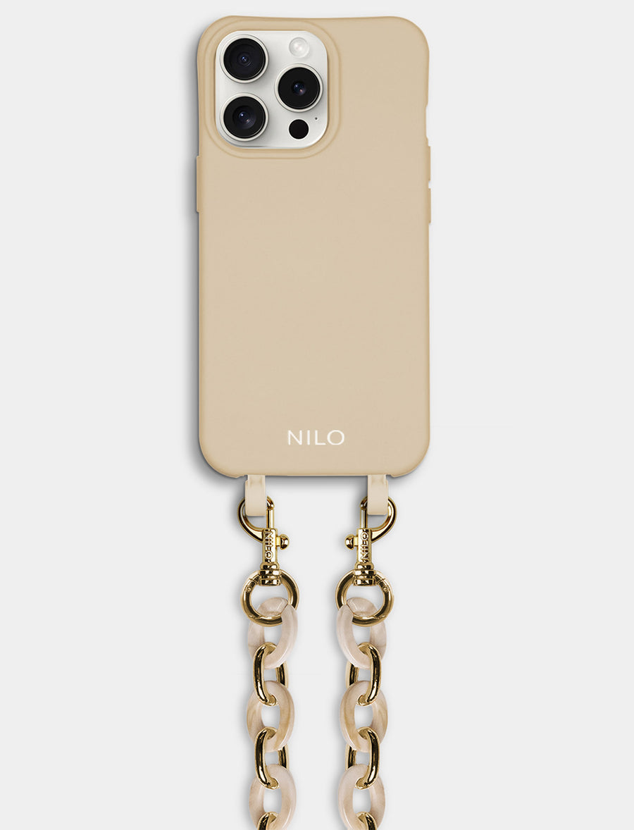 Flora Set - Nude (Hülle & Handykette)