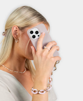 Flora Set - Rose (Hülle & Handykette)